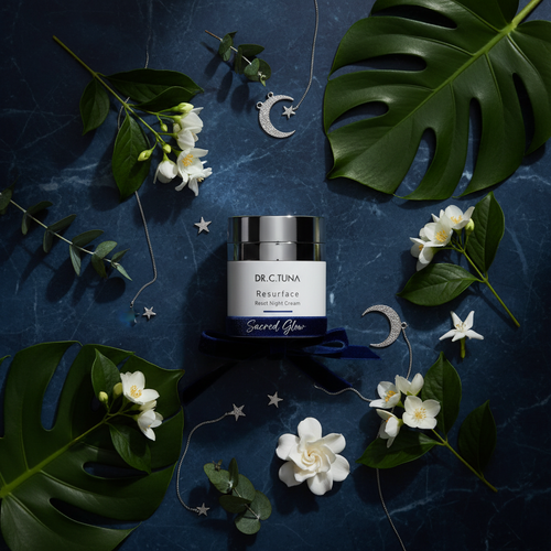 Dr. C. Tuna Resurface Reset Night Cream luxury lifestyle image by Sacred Glow