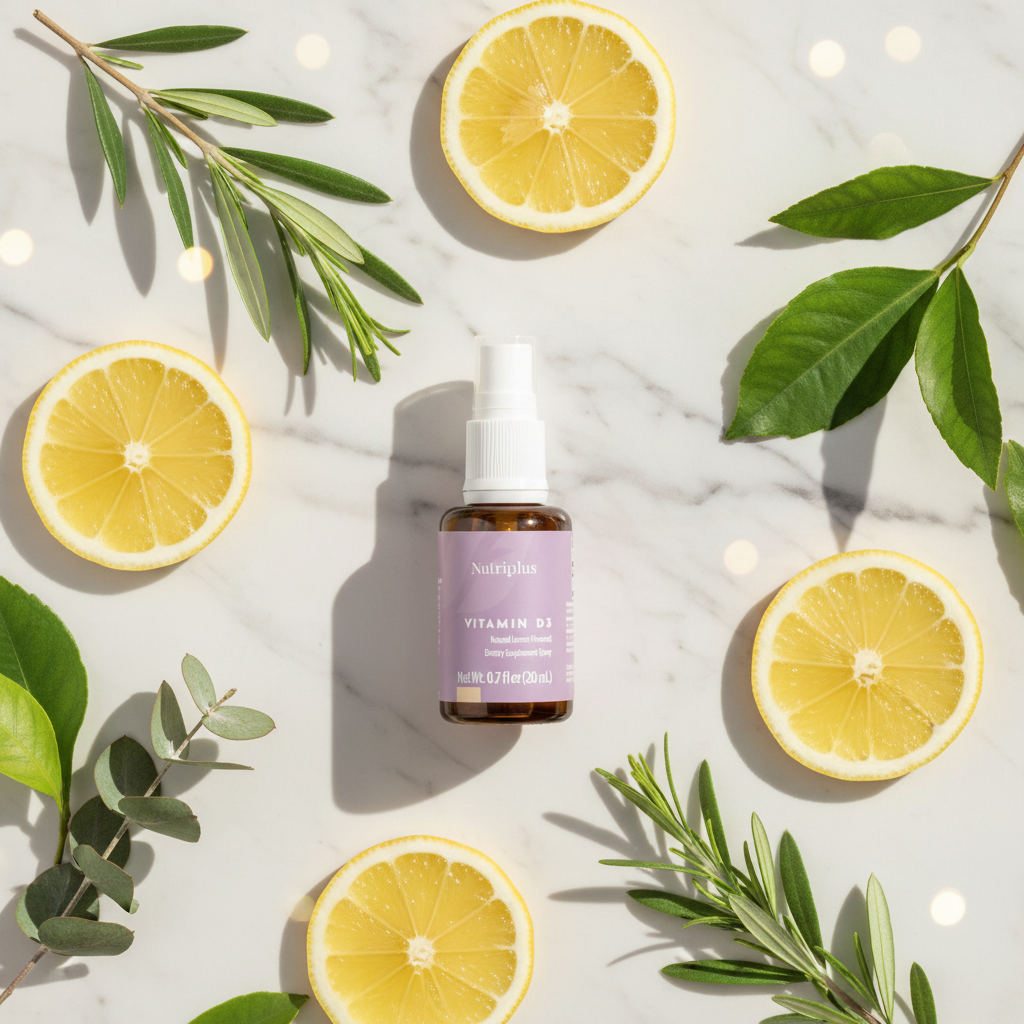 Nutriplus Vitamin D3 Dietary Supplement Spray lifestyle image by Sacred Glow