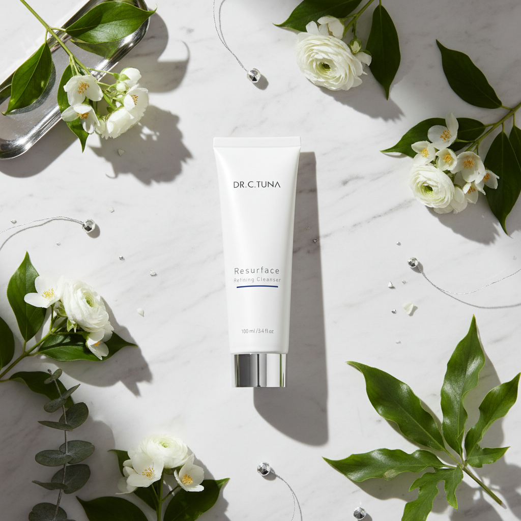 Dr. C. Tuna Resurface Refining Cleanser luxury lifestyle image by Sacred Glow