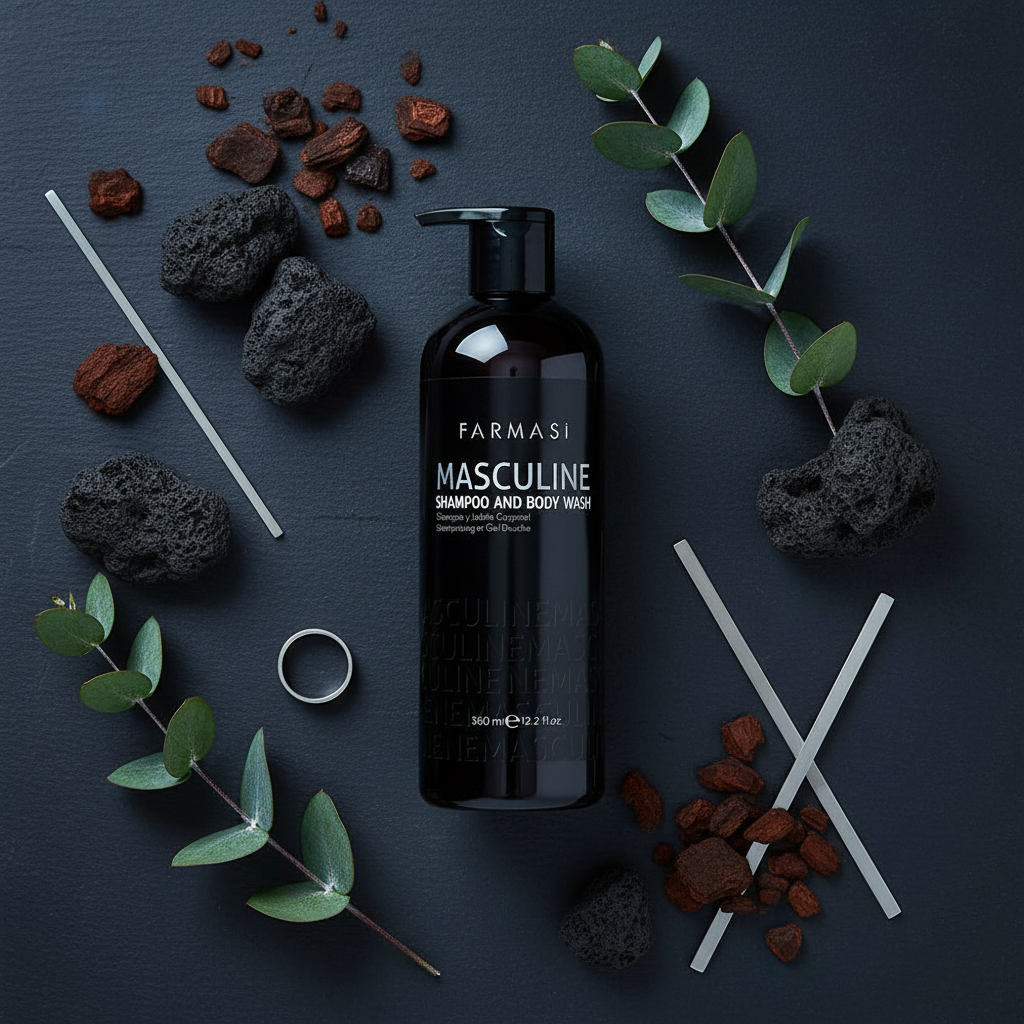 Farmasi Masculine Shampoo and Body Wash lifestyle image by Sacred Glow