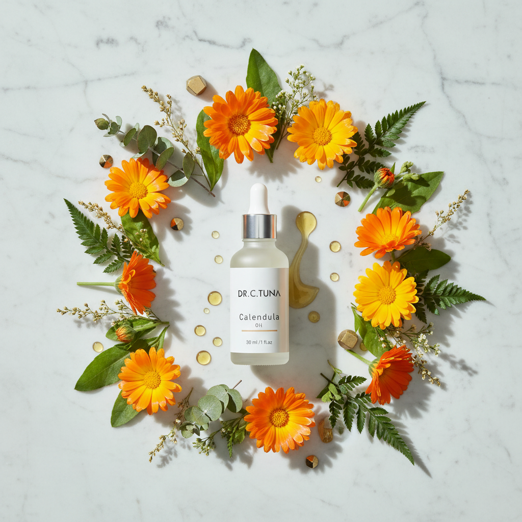 Dr. C. Tuna Calendula Oil luxury lifestyle image by Sacred Glow