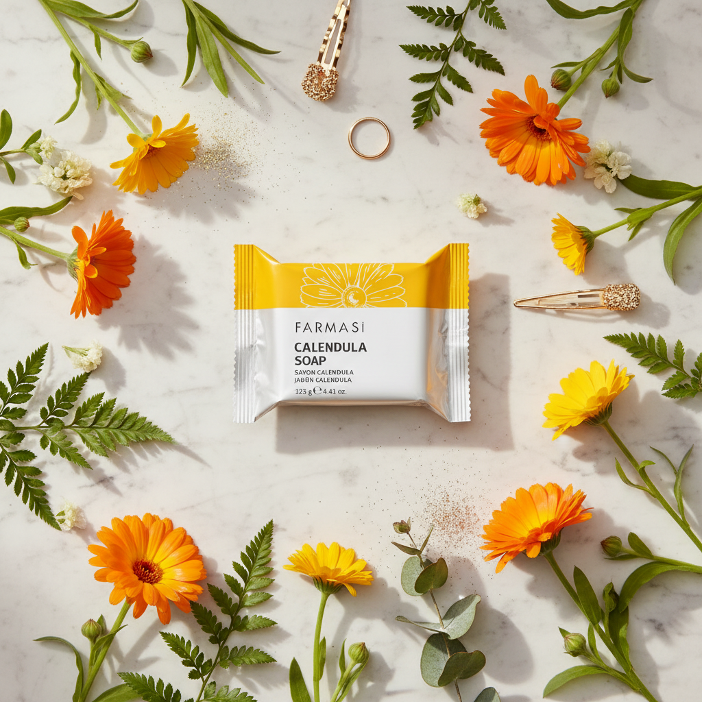 Farmasi Calendula Soap luxury lifestyle image by Sacred Glow